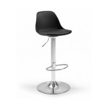 Fanmuebles - Tabouret à gaz réglable en hauteur Toledo Noir