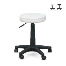 Bodyline Health And Massage - Tabouret à roulette pour esthéticienne oculiste tatoueur Speedy - Blanc
