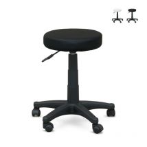 Tabouret à roulette pour esthéticienne oculiste tatoueur Speedy - Noir
