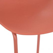 Atmosphera Créateur D'intérieur - Tabouret bar Design 'Otac' Atmosphera - Couleur: Terracotta