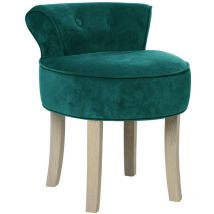Tabouret en velours Firmin