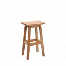 Tabouret de bar en acacia H66cm - Bois - Hanotilo