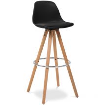 Tabouret de bar - Design scandinave - Muriel Noir