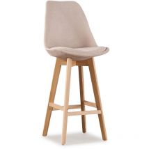 Designetsamaison - Tabouret de bar beige - Gotteborg