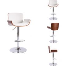 Tabouret de bar Blanc Similicuir - Chaise De Bar - Tabouret De Bar - Chaise Contemporaine - Chaise Blanche - Chaise Confortable