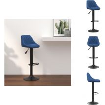 Tabouret de bar Bleu Velours - Tabouret De Bar - Tabourets De Bar - Chaise De Comptoir - Chaises De Comptoir