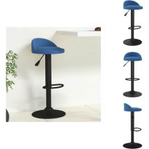Tabouret de bar Bleu Velours - Tabouret De Bar - Tabourets De Bar - Chaise De Comptoir - Chaises De Comptoir