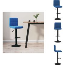 Tabouret de bar Bleu Velours - Tabouret De Bar - Tabourets De Bar - Chaise De Comptoir - Chaises De Comptoir