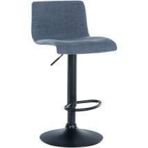 Tabouret de marque bleu, tissu