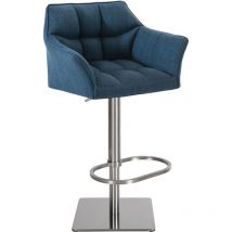 Tabouret rétro élégant pour tissu de pub et cadre en métal différentes couleurs colore : bleu