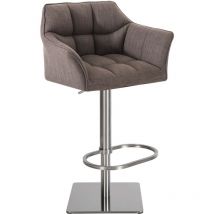Tabouret rétro élégant pour tissu de pub et cadre en métal différentes couleurs colore : Gris
