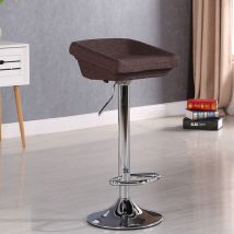 Designetsamaison - Tabouret de bar design marron - Udine