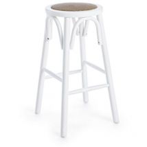 Iperbriko - Tabouret de bar en bois naturel rustique Ø40a - 73h