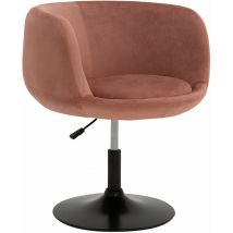 Happy Garden - Tabouret de bar en velours rose nolan