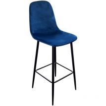 Urban Living - Tabouret de bar en velours vintage Inoui
