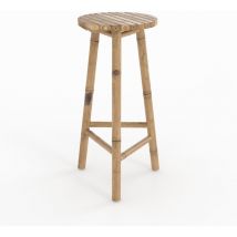 Rendez-vous Déco - Tabouret de bar extérieur en bambou 74 cm - eli