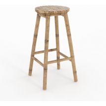 Rendez-vous Déco - Tabouret de bar extérieur en bambou 74 cm - polly