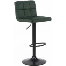 Tabouret de bar Feni en velours Vert