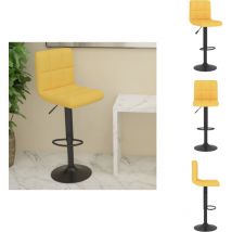 Tabouret de bar Jaune moutarde Tissu - Tabouret De Bar - Tabourets De Bar - Chaise De Comptoir - Chaises De Comptoir