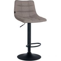 Tabouret de bar Jerry Tissu Gris Noir