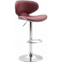 Tabouret de cuisine en cuir eco avec pivotant farci de différentes couleurs design Couleur : Bordeaux