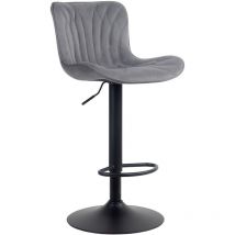 Barres de linus - tabouret de bar à gris, velours