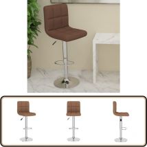 Tabouret de bar Marron Tissu - Tabouret De Bar - Chaise De Bar - Tabouret De Comptoir - Chaise De Comptoir - Fauteuil De Bar