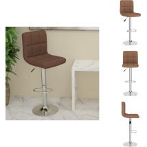 Tabouret de bar Marron Tissu - Tabouret De Bar - Chaise De Bar - Tabouret De Comptoir - Chaise De Comptoir - Fauteuil De Bar