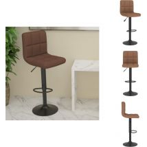 Tabouret de bar Marron Tissu - Tabouret De Bar - Tabourets De Bar - Chaise De Comptoir - Chaises De Comptoir