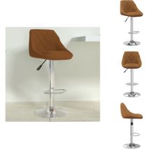 Tabouret de bar Marron Velours - Tabouret De Bar - Tabourets De Bar - Chaise De Comptoir - Chaises De Comptoir