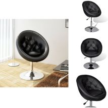 Tabouret de bar Noir Similicuir - Chaise De Bar - Tabouret De Bar - Chaise Chesterfield - Chaise Moderne - Chaise Confortable