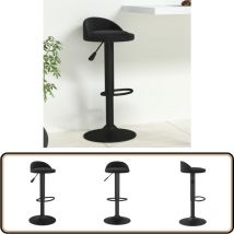 Tabouret de bar Noir Velours - Tabouret De Bar - Tabouret De Comptoir - Chaise De Bar - Fauteuil De Bar - Meuble Bar