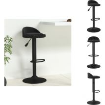 Tabouret de bar Noir Velours - Tabouret De Bar - Tabouret De Comptoir - Chaise De Bar - Fauteuil De Bar - Meuble Bar