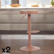 Pier Import - Tabouret de bar réglable métal terracotta (lot de 2) leeds