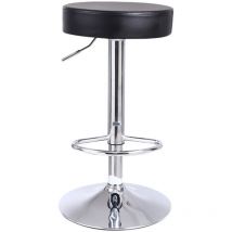 Tabouret de Bar Réglable en Hauteur Rotatif Spa Tabouret de Travail Tabouret de Bureau en Cuir synthétique Noir