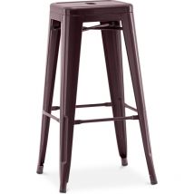Privatefloor - Tabouret de bar - Design industriel - 76cm - Stylix Bronze