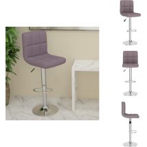 Tabouret de bar Taupe Tissu - Tabouret De Bar - Tabourets De Bar - Chaise De Comptoir - Chaises De Comptoir
