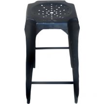 Antic Line Créations - Tabouret de bar vintage Noir