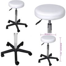 Tabouret de bureau Blanc - Tabouret De Bureau - Chaise De Bureau - Siège Ajustable - Ergonomique - Blanc - Home & Living