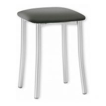 Fanmuebles - Tabouret de cuisine Copa 33 x 47 x 33 cm Revêtement : Argent Graphite