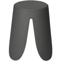 Wenko - Tabouret Comiso anthracite 44 cm plastique antidérapant tabouret de salle de bain design hocker salle de bain Comiso avec siège de douche 180