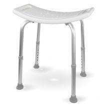 Sunxury - Tabouret de Douche, fabriqué en Aluminium, Hauteur réglable, Tapis antidérapant, Dossier, Accoudoirs, Chaise de Bain, Tabouret Salle de