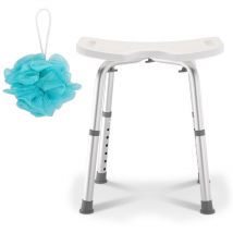 Swanew - Tabouret de douche,Tabouret de salle de bain,Siège de douche réglable en hauteur tabouret de douche ergonomique pieds antidérapants charge