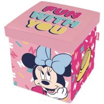 Tabouret de Rangement cube Disney - Minnie