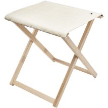 Tabouret de réalisateur pliant en hêtre de première qualité, structure sans vernis, toile écru Scalpers brut