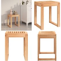 Vidaxl - Tabouret de salle de bain 40x30x46 cm Bois massif de noyer - tabouret de salle de bain - tabourets de salle de bain - Home & Living - Brun