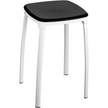 Tabouret de salle de bain gris tourterelle