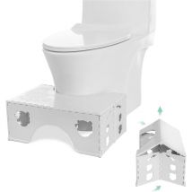 Houhence - Tabouret de toilette pliable - Tabouret physiologique de salle de bain pour adultes et enfants - Tabouret wc pour salle de bain et wc