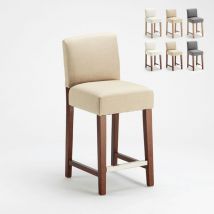 Tabouret haut en bois style Henriksdal pour bars et cuisines Comfort - Beige