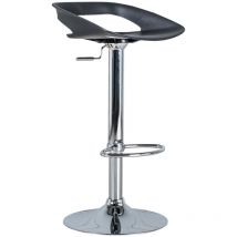 Glen - Tabouret en polypropylène noir - Lot de 2 pcs